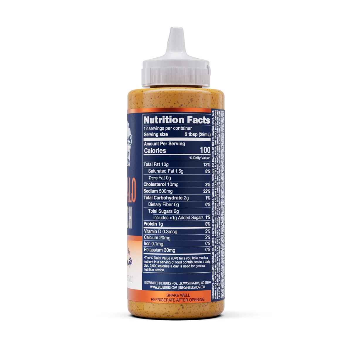 Blues Hog Buffalo Ranch Sauce nutrition panel