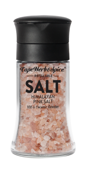Cape Herb & Spice Pink Salt - Ceramic Grinder with Refill Pack