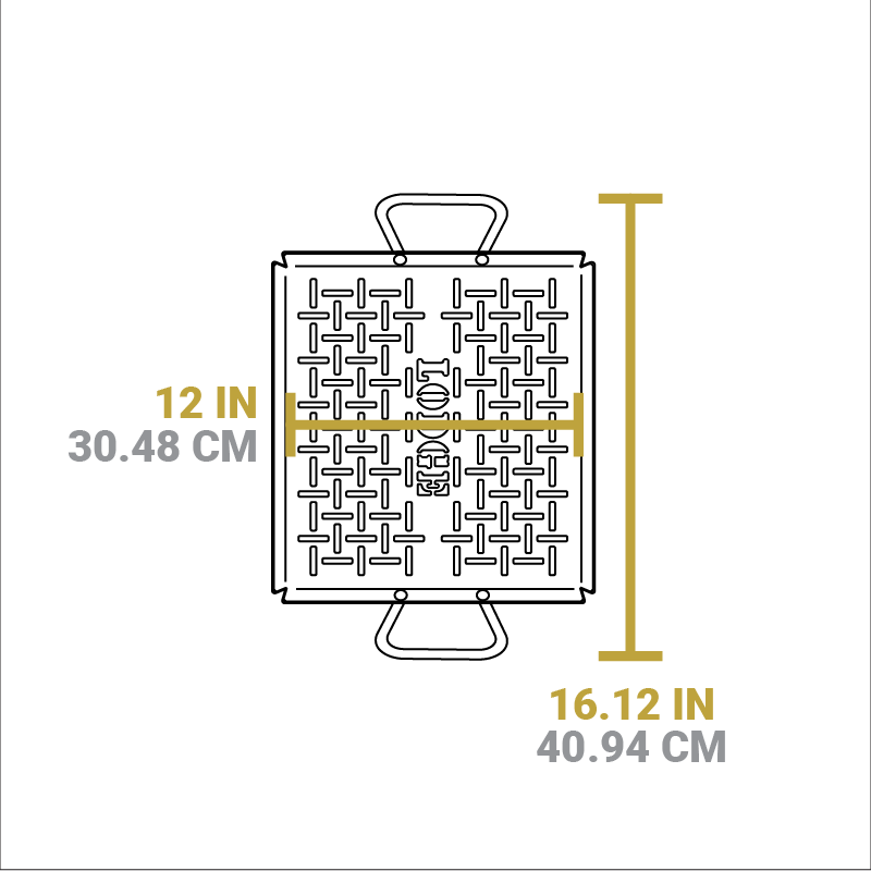 Lodge Carbon Steel 13x12 Grill Pan
