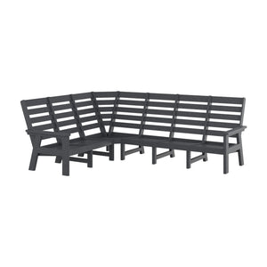 Charleston Sectional Corner Piece - Slate Grey-18