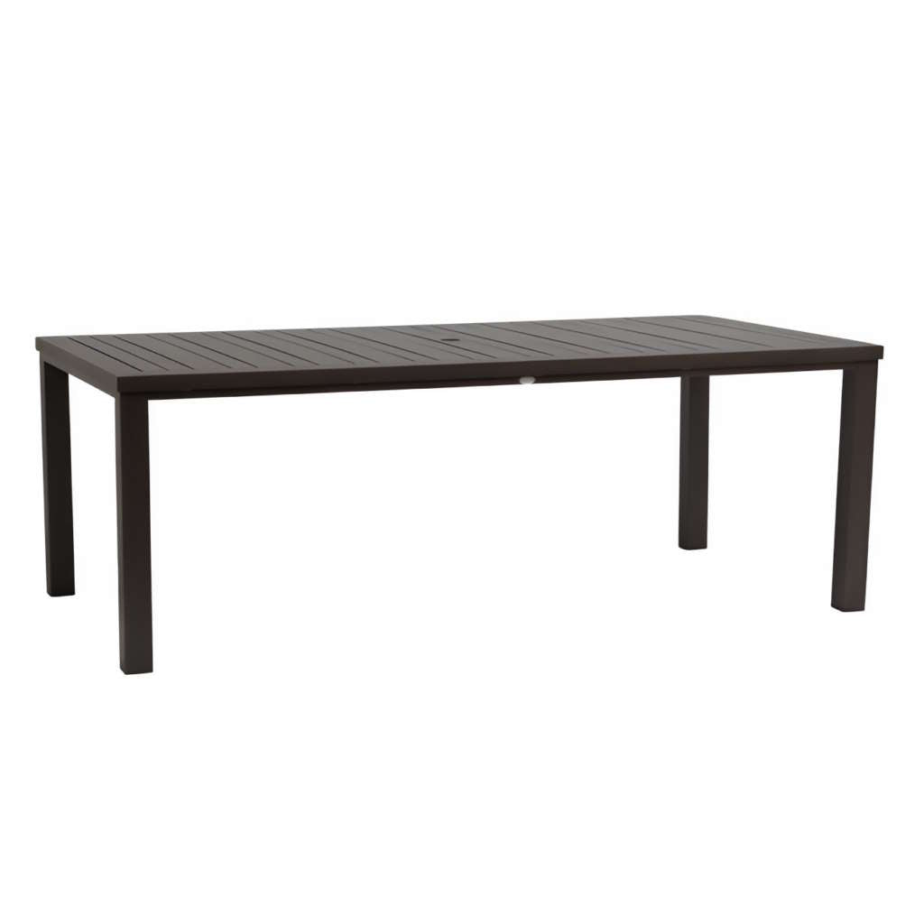 Canbria 84" x 44" Rectangle Dining Table w/Umbrella Hole