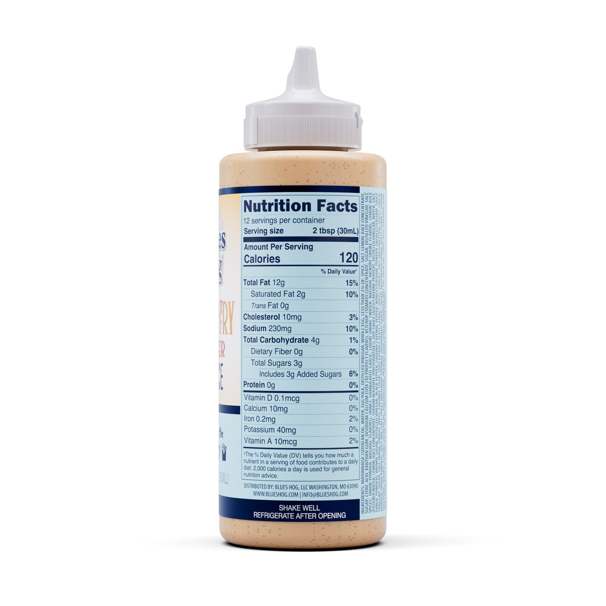 Blues Hog Chick & Fry Burger Sauce nutrition panel