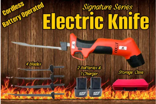 Butcher BBQ Cordless Battery Operated Electric Knife