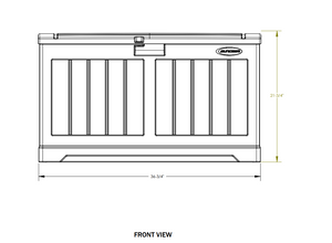 Suncast - 50 Gal. Deck Box - Peppercorn