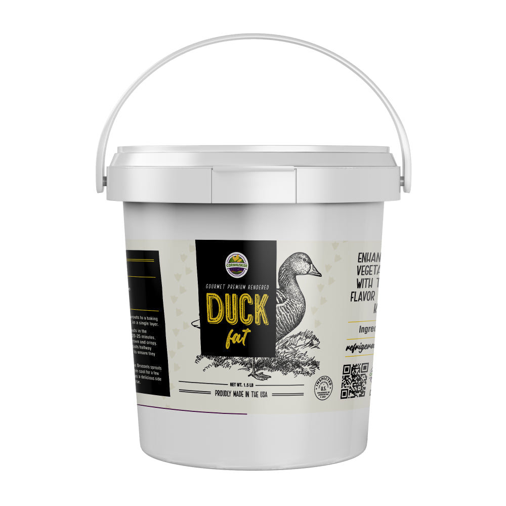 Cornhusker Kitchen Premium Rendered Duck Fat Tub (1.5lb)