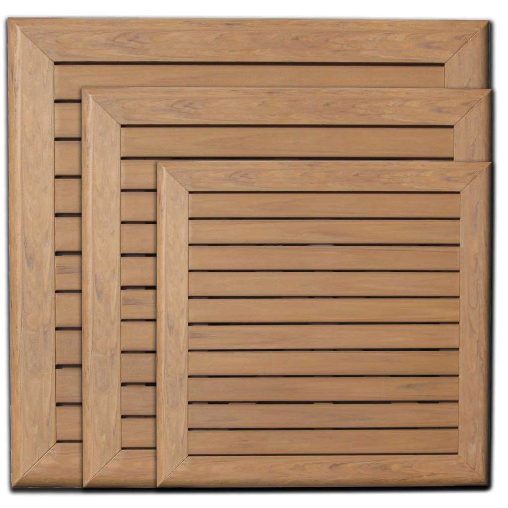 24″ x 24" Sq Teak Everrawood Table Top W/UH