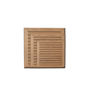 24″ x 24" Sq Teak Everrawood Table Top W/UH