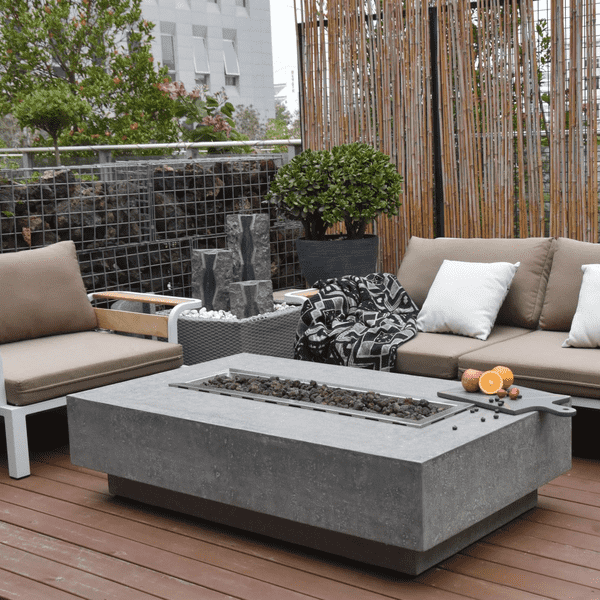Elementi Hampton rectangular fire table