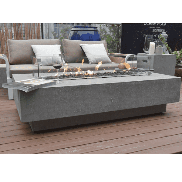 Elementi Hampton rectangular fire table