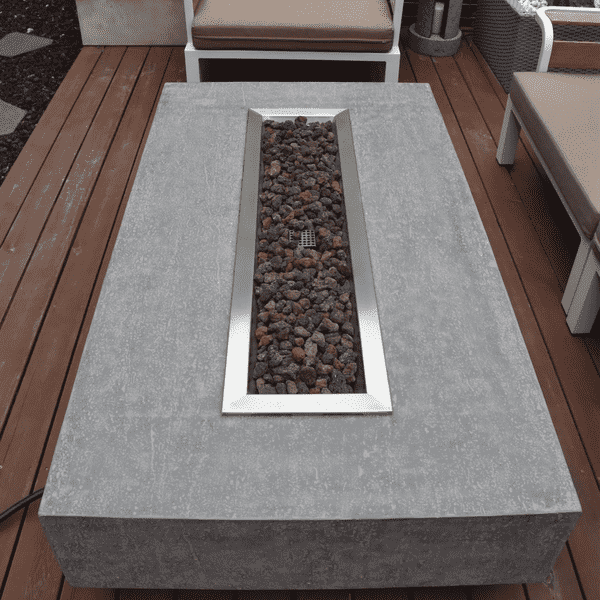 Elementi Hampton rectangular fire table