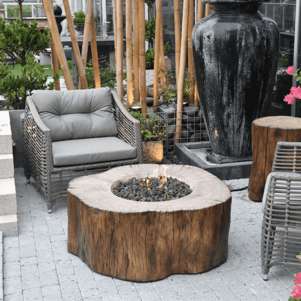 Elementi Manchester fire table redwood