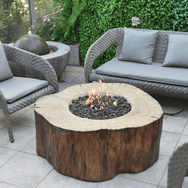 Elementi Manchester fire table redwood