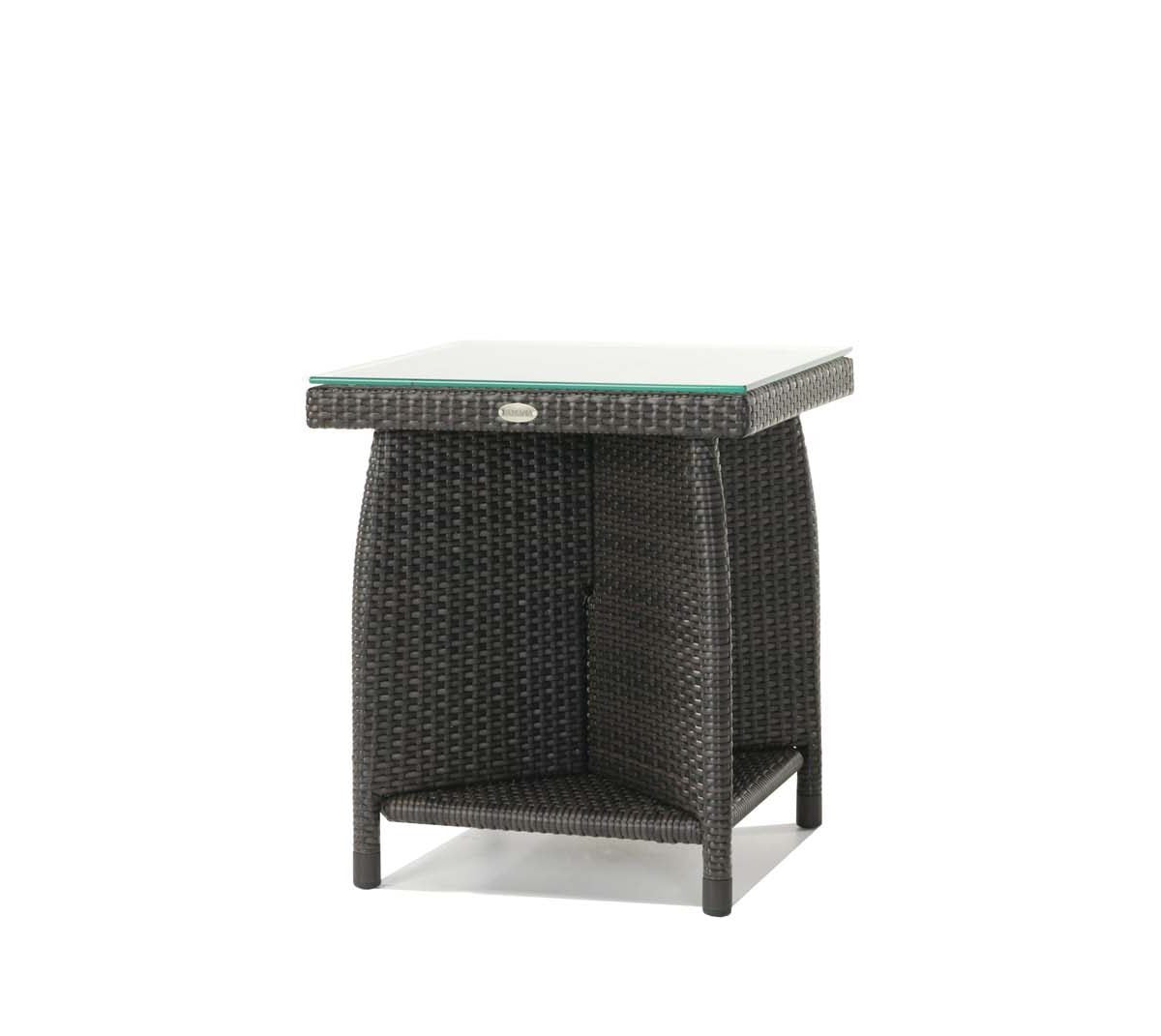 Ratana Palm Harbor Square End table w/Glass