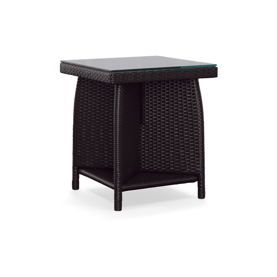 Ratana Palm Harbor Square End table w/Glass