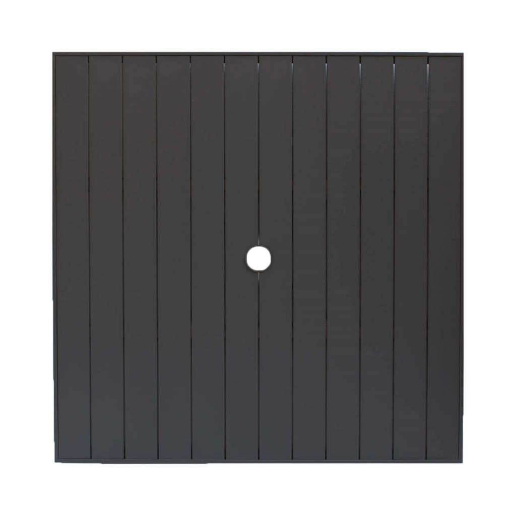 36″ Sq Aluminum Slat Table Top W/UH