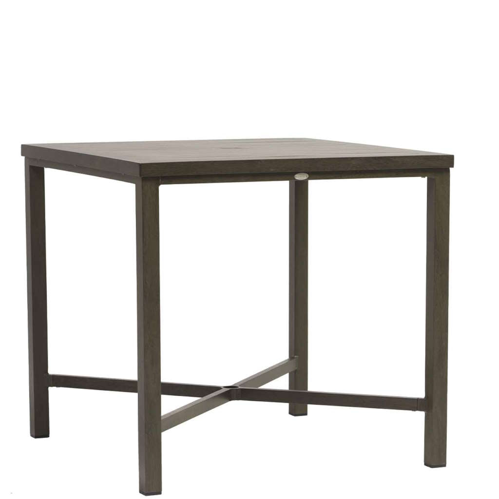 Canbria 39" Square Counter Table w/Umbrella Hole
