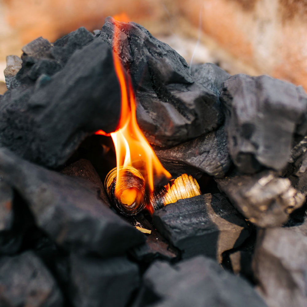 FOGO natural firestarter lighting charcoal