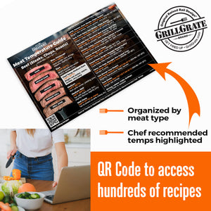 GrillGrate Meat Temperature Guide Magnet