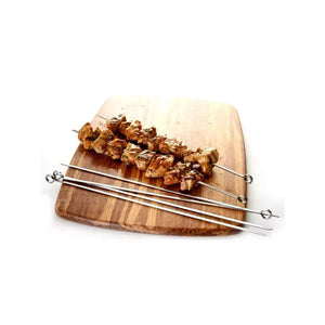 14" Stainless Steel Skewers – Set of 6