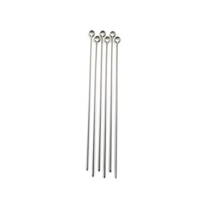14" Stainless Steel Skewers – Set of 6