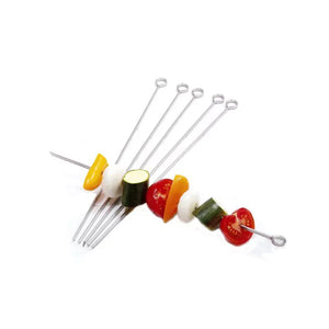12" Stainless Steel Skewers – Set of 6