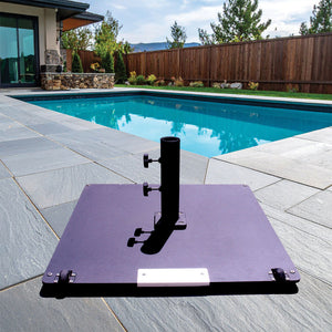 Galtech 95 lb Umbrella Base with Wheels