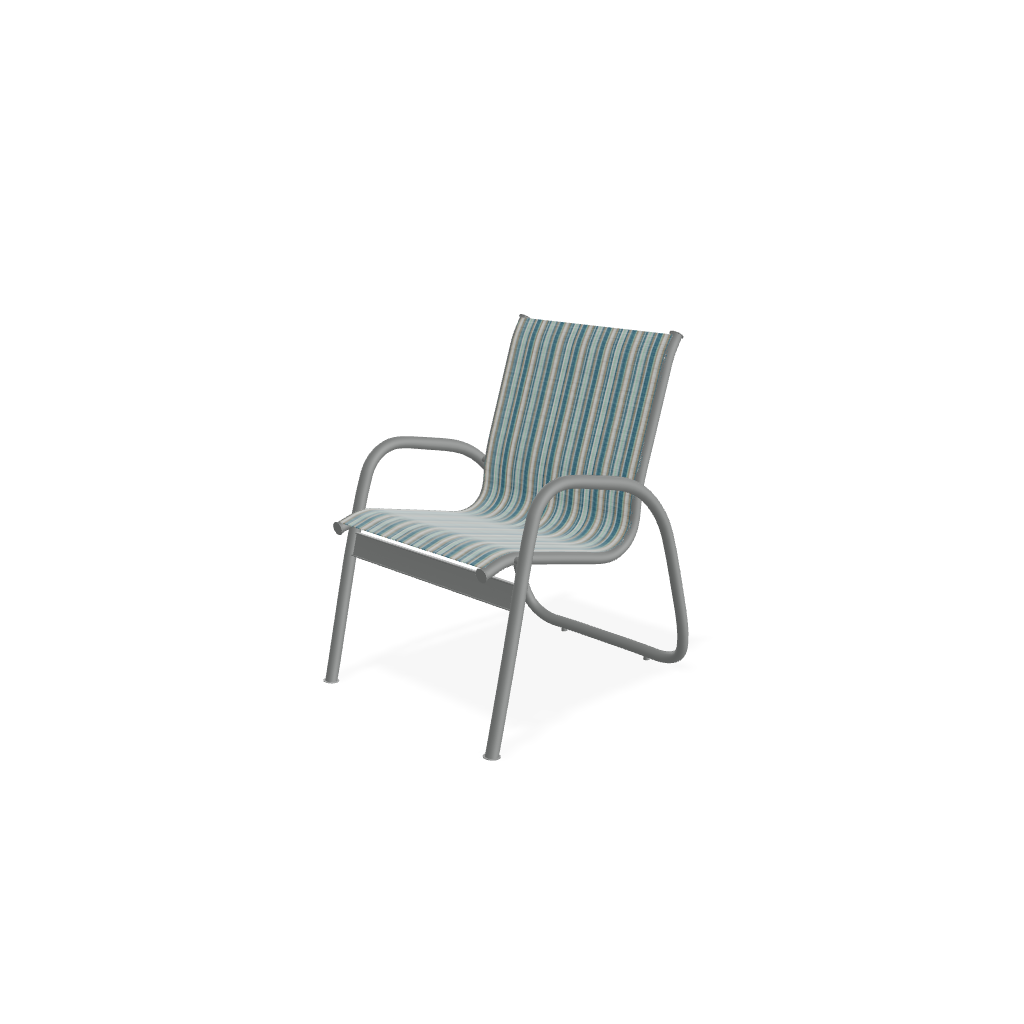Gardenella Sling Stacking Arm Chair