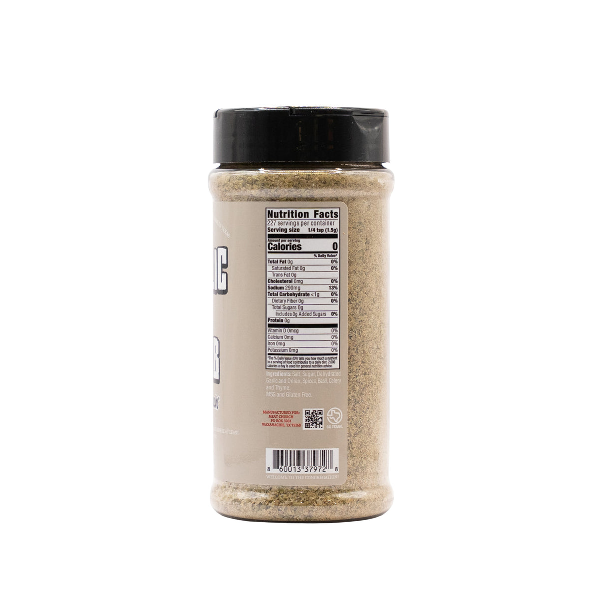 Meat Church Garlic and Herb Seasoning