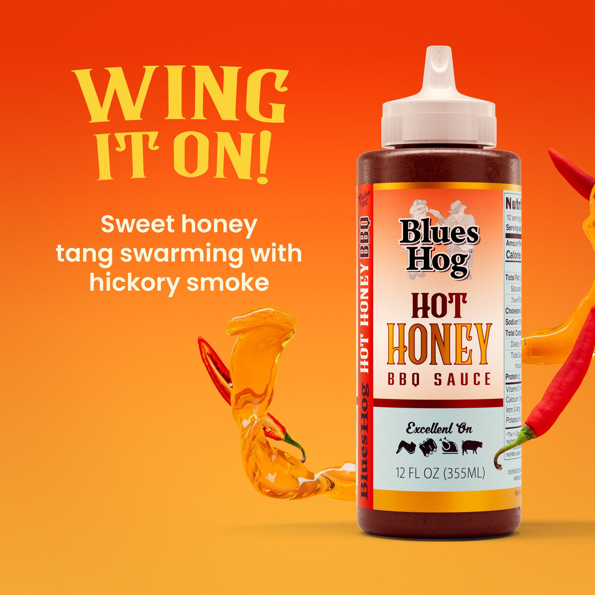Blues Hog Hot Honey BBQ Sauce description