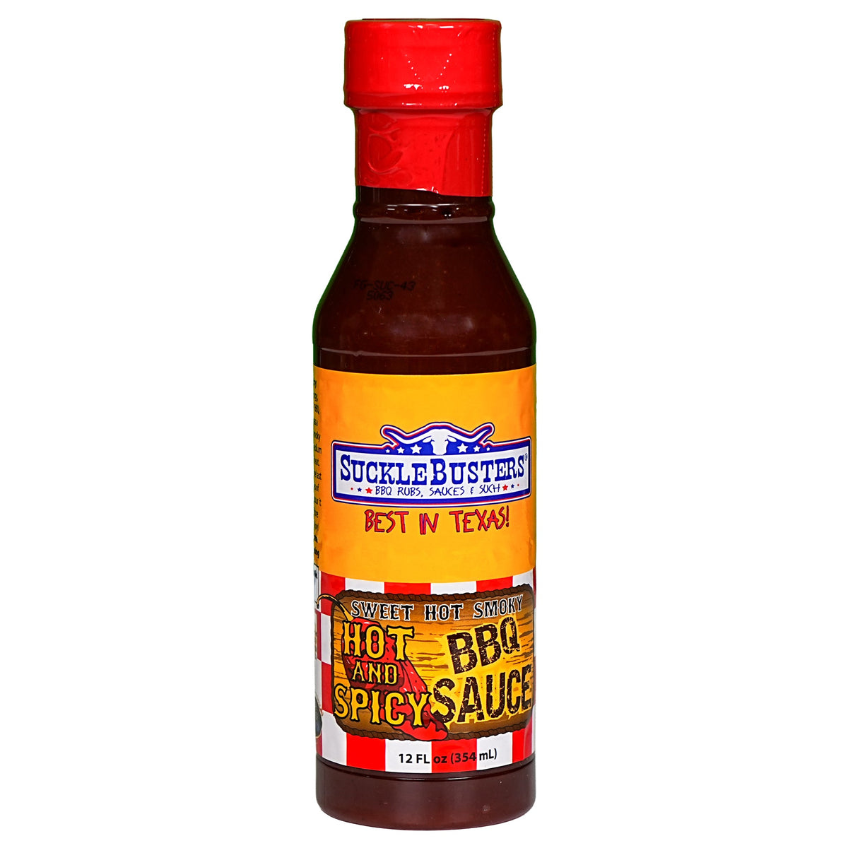 Sucklebusters Hot & Spicy BBQ Sauce 12 oz