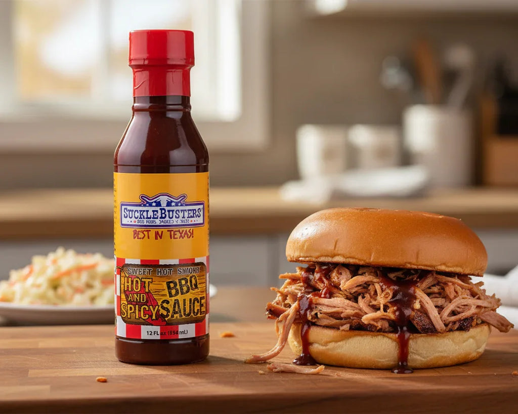 Sucklebusters Hot & Spicy BBQ Sauce 12 oz