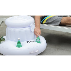 MSpa ice box floating in spa