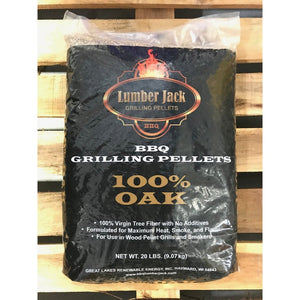 Lumberjack 100% Oak BBQ Pellets 20lb