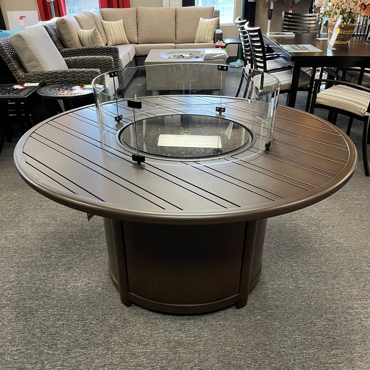 Elba Dining Height Fire Table 48" Round
