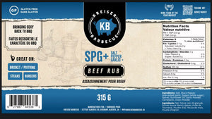 Kreiser BBQ SPG+ Beef Rub 315g