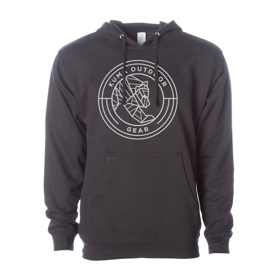Kuma Family Circle Hoodie Black