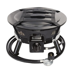 Bear Blaze Fire Bowl 24 "- Black w/ Lid