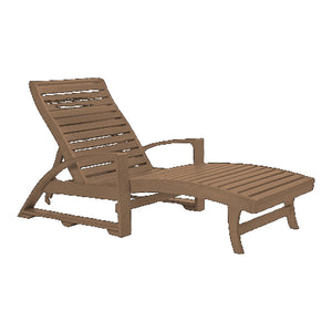 St. Tropez Chaise Lounge w/Wheels
