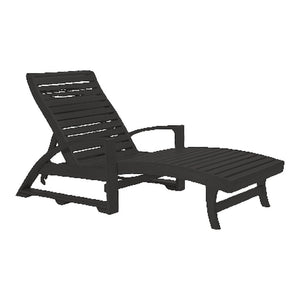 St. Tropez Chaise Lounge w/Wheels