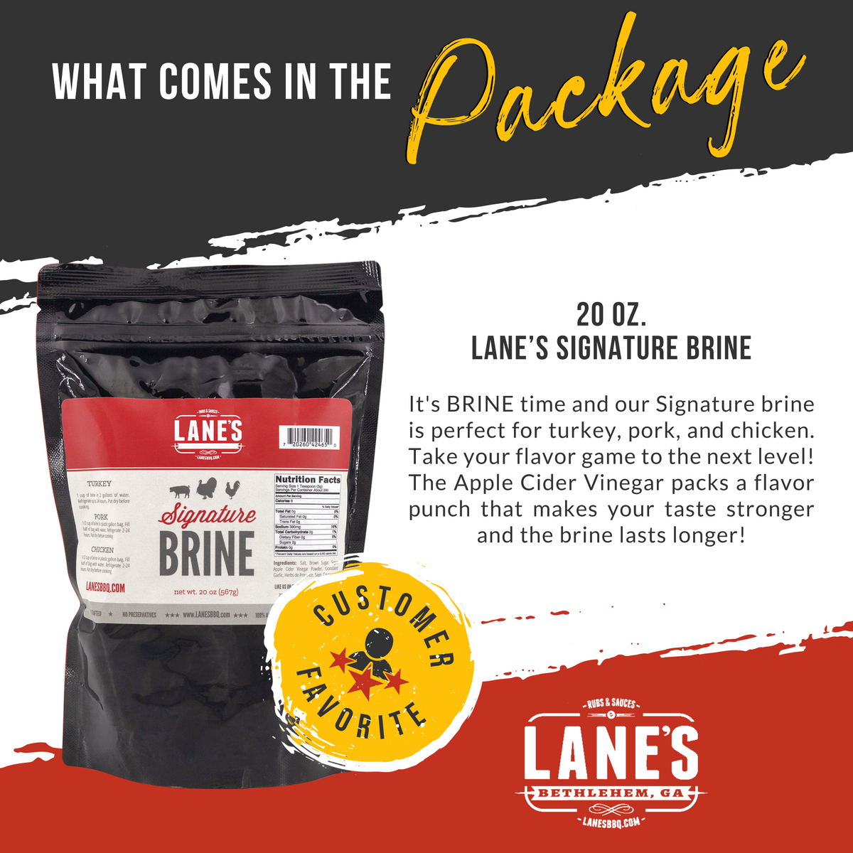 Lane's BBQ Signature Brine