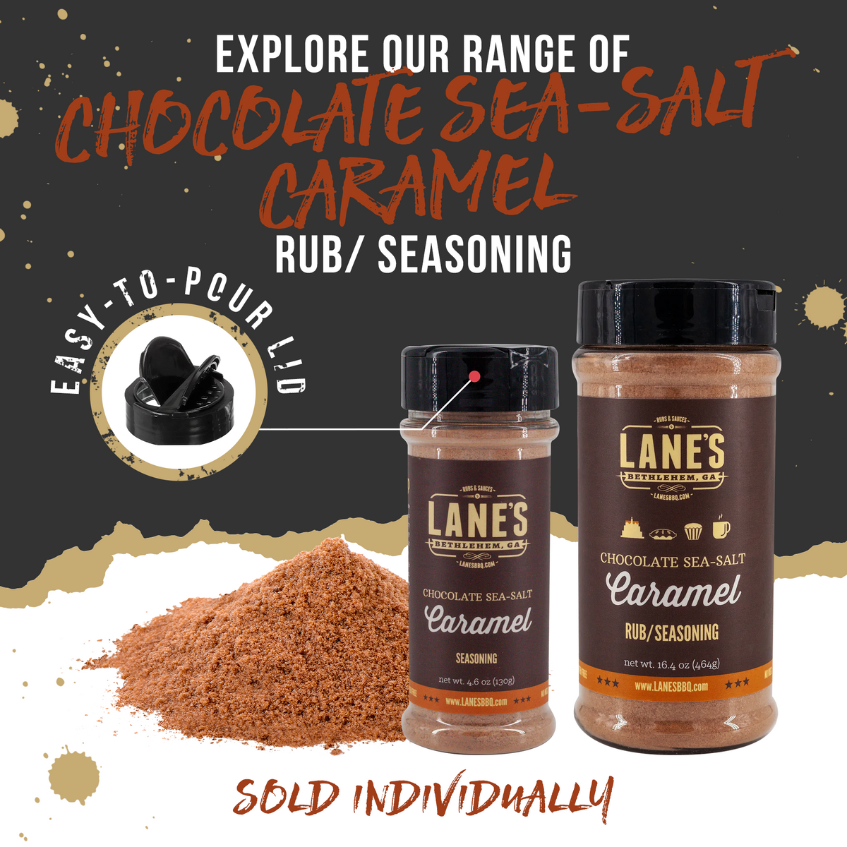 Lane's BBQ Chocolate Sea Salt Caramel Seasoning