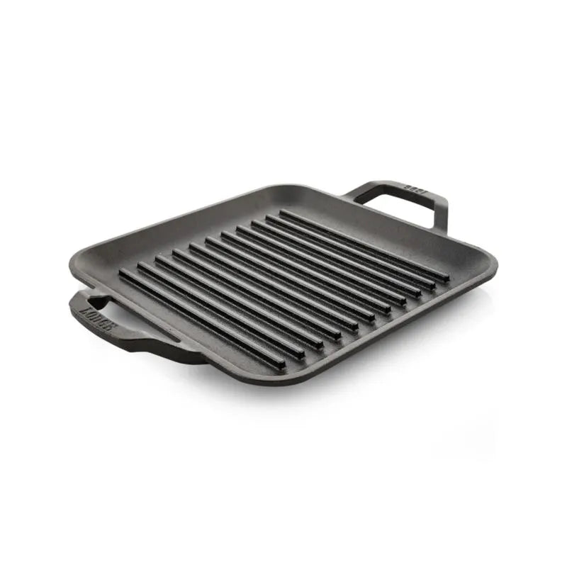 11" Cast Iron Chef Style Square Grill Pan