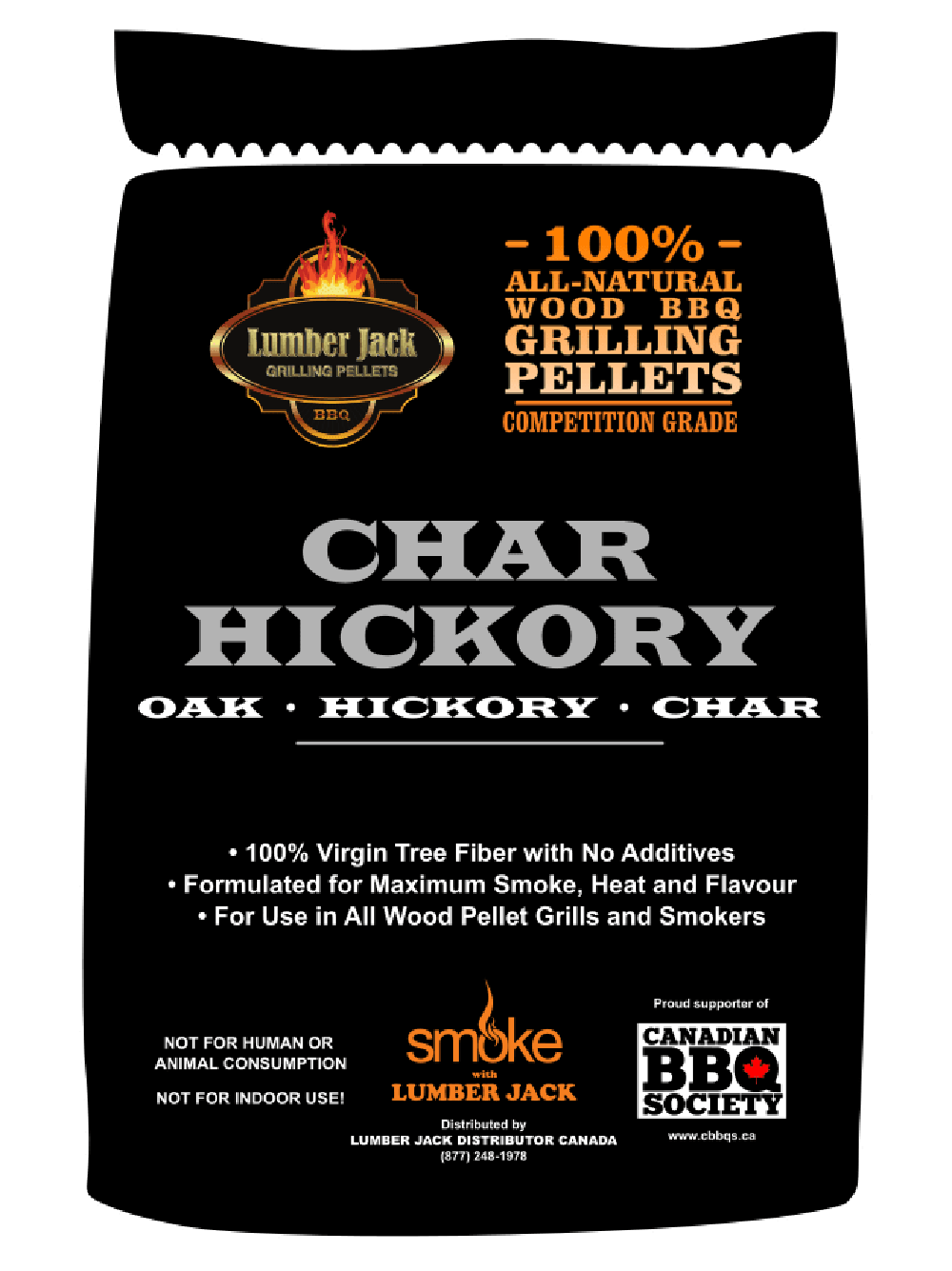 Lumberjack Char Hickory BBQ Pellets 20lb