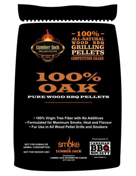 Lumberjack 100% Oak BBQ Pellets 20lb