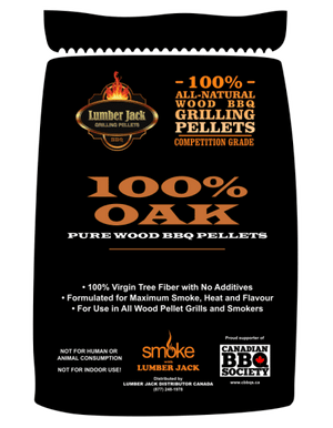 Lumberjack 100% Oak BBQ Pellets 20lb