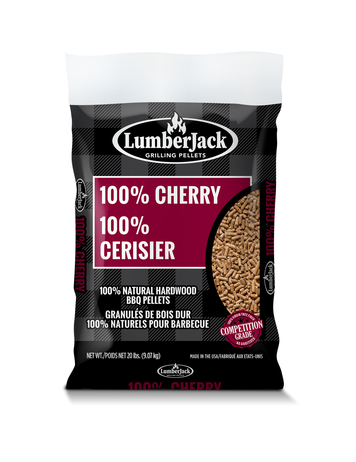Lumberjack 100% Wild Cherry BBQ Pellets 20lb