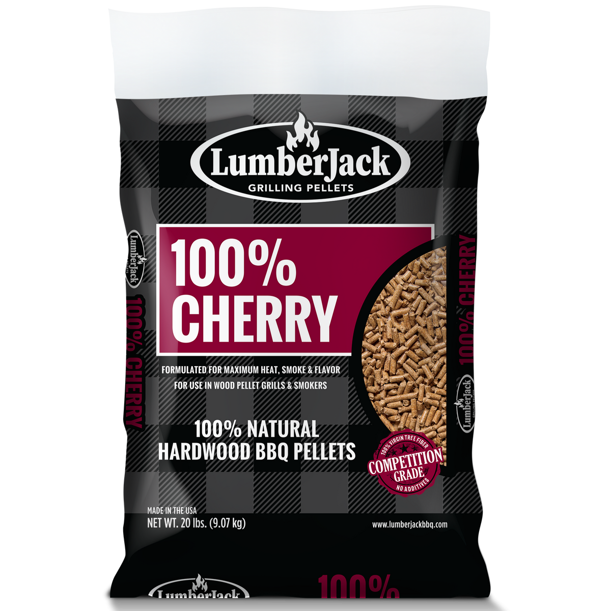 Lumberjack 100% Wild Cherry BBQ Pellets 20lb