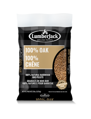 Lumberjack 100% Oak BBQ Pellets 20lb
