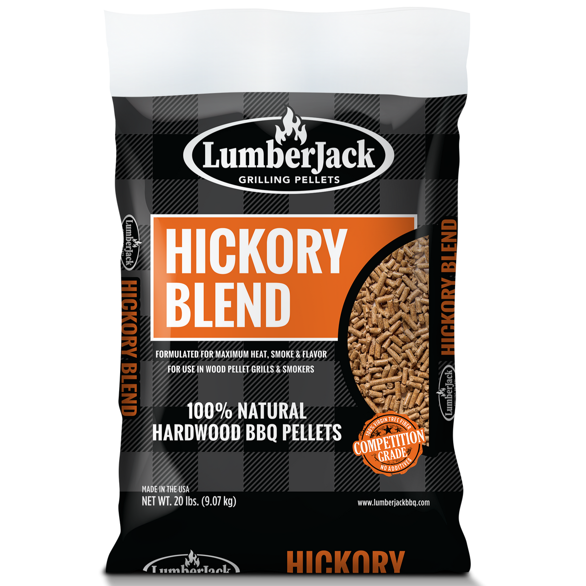 Lumberjack Hickory Blend BBQ Pellets 20lb