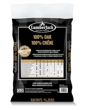 Lumberjack 100% Oak BBQ Pellets 20lb